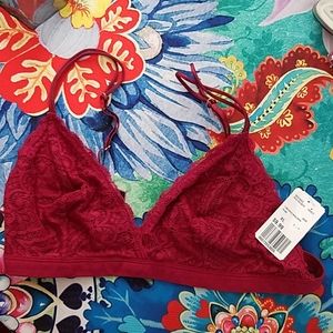 Forever21 Lingerie Wine Colored Simple Bra